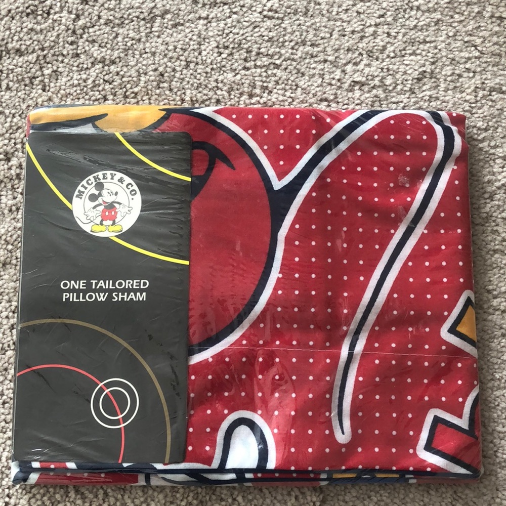 NWT Mickey and co tailored pillow sham